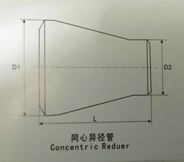 對焊同心大小頭對照圖